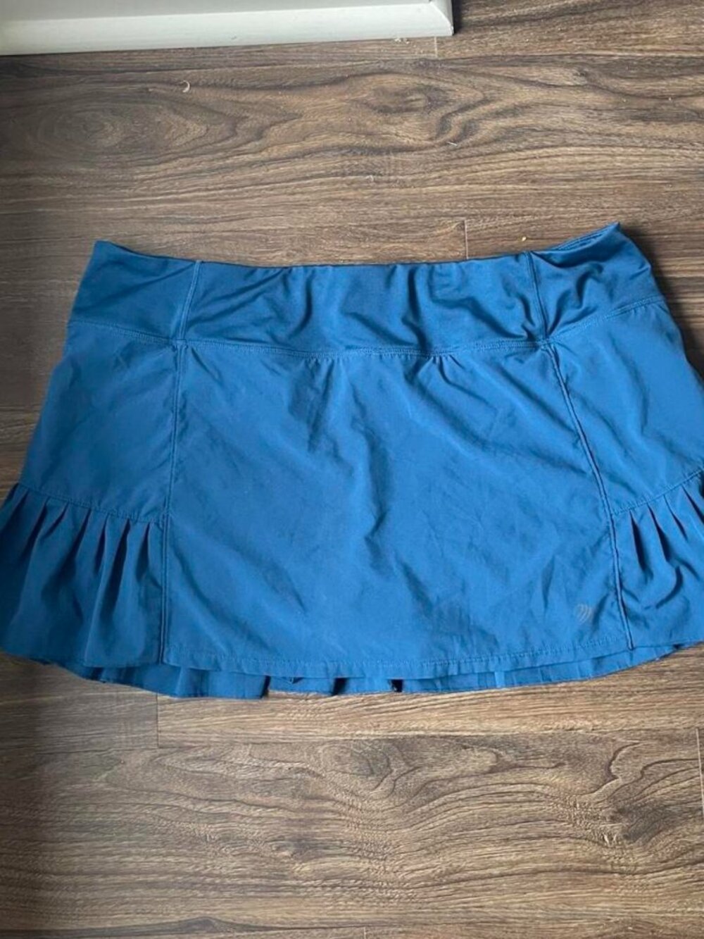 Blue Ruffle Athletic Skirt